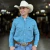 CAMISA OX HORNS ML XADREZ - AZUL