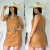 Vestido Unicorn Flora Em Suede Caramelo - 2191 - comprar online