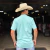 Camiseta Ox Horns Masculina Básica Azul Claro - Country Style | Loja Online de Moda Country Masculina e Feminina