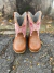 BOTA TEXANA BABY ROSA/MARROM - Country Style | Loja Online de Moda Country Masculina e Feminina