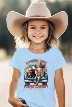 BLUSINHA POWER COUNTRY INFANTIL - AZUL BEBE