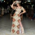 VESTIDO STABULLOS LONGO ESTAMPADO COM FENDAS - STB427