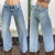 Calça Consciência Jeans Wide Leg Sujinha Relaxed Básica - 24463 na internet
