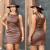 Vestido Unicorn Em Couro PU Marrom - 9504 - comprar online