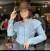 CAMISA JEANS COM BABADO
