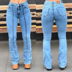 Calça Faraya Fem Flare Nervura Marmorizada - 713 - comprar online