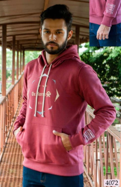 MOLETOM OX HORNS VINHO