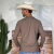 Camiseta Térmica Texas Farm Masculina UV50+ ML Marrom Caqui - UVM007 - Country Style | Loja Online de Moda Country Masculina e Feminina