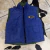 Colete Ride Horse Infantil Dupla Face Azul/ Verde Musgo
