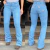 CALÇA TEX TEAM FEM CARPINTEIRA ELEN - DELAVE/ROSA