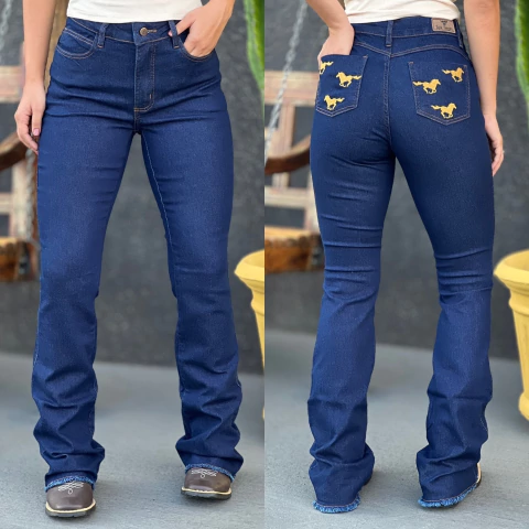 CALÇA TEX TEAM FEM CAVALINHO AMARELO - AMACIADA - comprar online