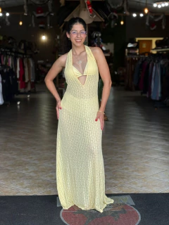 Vestido Vivi Dani Renda C/Biquíni Amarelo- 7164 - comprar online