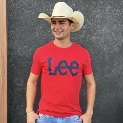 Camiseta Lee Masculina Vermelha - 5010L - comprar online
