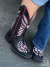Bota Texana Made In Lida Feminina Bordada Preta Com Rosa na internet