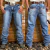 CALÇA TEXAS FARM MASC JEANS HARD 100% STONED LARANJA - PDM027 - Country Style | Loja Online de Moda Country Masculina e Feminina