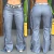 Calça Montana em Courino Flare de Franjas - Cinza - comprar online