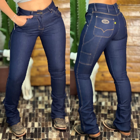 CALÇA TERRA DE RODEIO FEM CARPINTEIRA AMACIADA - 059AZ