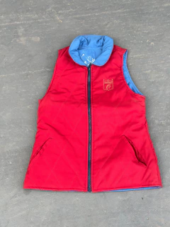 Colete Os Vaqueiros Feminino Dupla Face - Azul / Vermelho