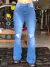 CALÇA DARDAK FLARE MÉDIA C/ RASGOS 4853 - comprar online
