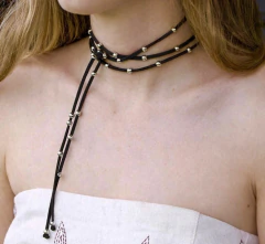 Choker Turkese Ella Preto - CH03605