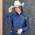 CAMISA RODEO FARM FEM JEANS AMACIADO BORDADA - 775