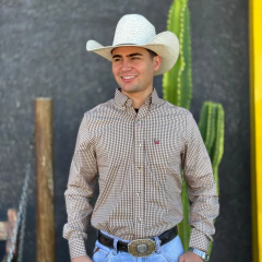 Camisa Os Vaqueiros Masc ML Xadrez - Marrom/Bege - comprar online