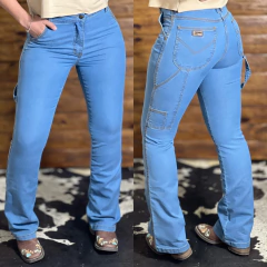 CALÇA COUNTRY STYLE NATI CARPINTEIRA FLARE - DELAVE