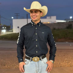 Camisa Moiadeiros Masculina Bordada Azul Marinho - CML2452 - comprar online