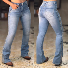 CALÇA FLARE COM BRILHO BIOTIPO REF 28875