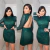 VESTIDO CURTO M/L EM PAETE VERDE - comprar online