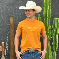 Camiseta Tex Team Masculina Caramelo - 123 - comprar online