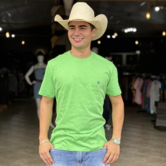 Camiseta Ox Horns Masculina Básica Verde - 8028 - comprar online