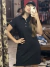 VESTIDO TXC PRETO COM GOLA