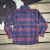 CAMISA LIFE WESTERN INF FLANELA XADREZ - MARINHO/VERMELHO na internet