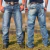 CALÇA TEXAS FARM MASC JEANS HARD 100% STONED LARANJA - PDM027