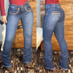 CALÇA AMERICAN COUNTRY FEM BORDADA - 790