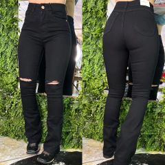 CALÇA GABY THE BEST FEM FLARE PRETA 896