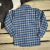 CAMISA LIFE WESTERN INF FLANELA XADREZ - AZUL - loja online