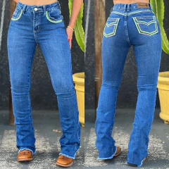 Calça Promo Best Rodeio Flare Bordada Rebel La In F535 - comprar online