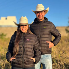 Combo Casal Jaqueta Puffer Tex Team Preta - comprar online