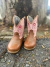 BOTA TEXANA BABY ROSA/MARROM