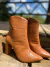 BOTA CROCO BICO FINO CANO CURTO WHISKY 214.012 VICIO MIO - comprar online