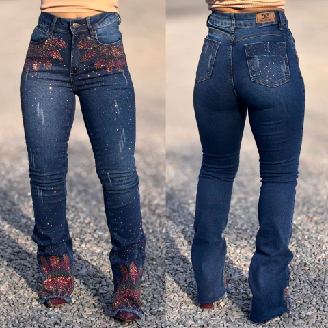 CALÇA TEX TEAM FEM FLARE BRILHANTE - FLÓRIDA - comprar online