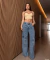 Imagem do Calça Consciência Jeans Relaxed Cargo Sky Médio - 24593