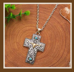 Colar Turkese Cross Dallas