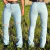 CALÇA CAMILA CHRIS COM STRASS FLARE