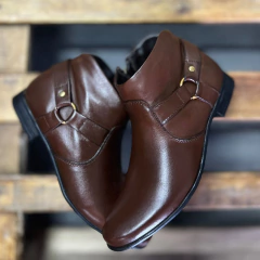 BOTA PATRICIA KELLER CANO CURTO CHOCOLATE - F516