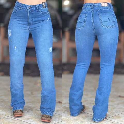 CALCA JIMY JEANS FEM FLARE - 2222
