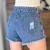 Shorts Alizanda Feminino Jeans Rasgos com Strass - 109911F na internet