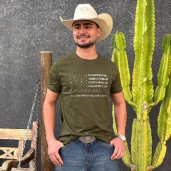 Camiseta Fielder Masculina Verde - F067